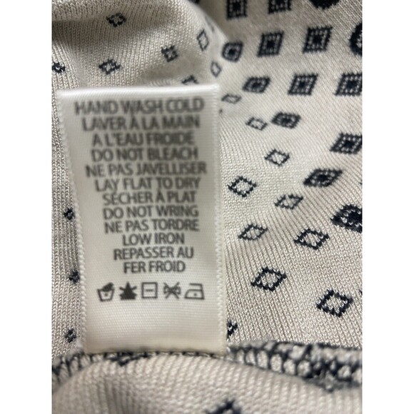 Max Studio Knit Skirt Womens Size Small/ Medium Fit & Flare Black White Stretchy - Picture 5 of 6